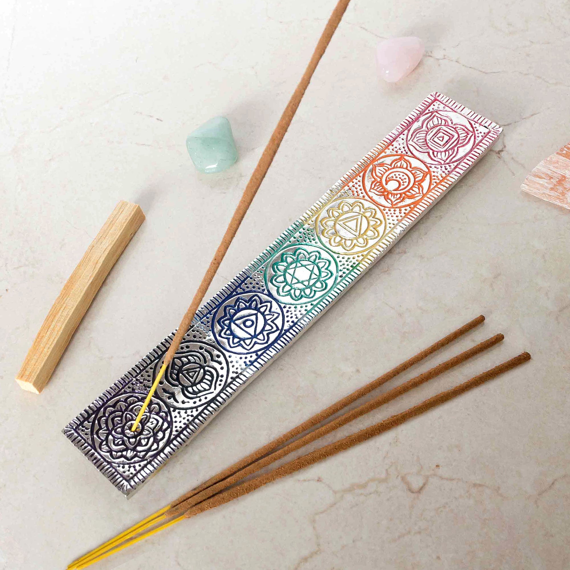 LONG CHAKRA INCENSE HOLDER