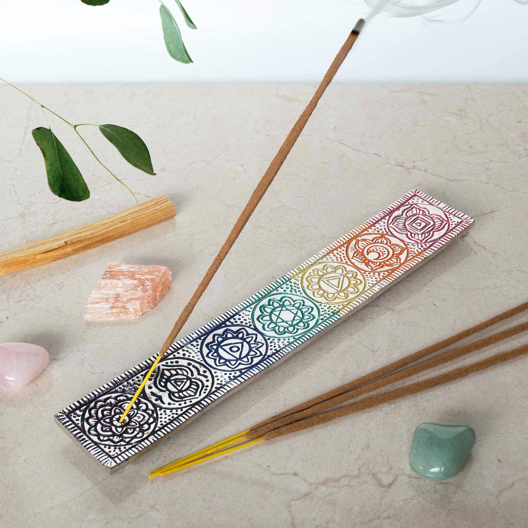 LONG CHAKRA INCENSE HOLDER