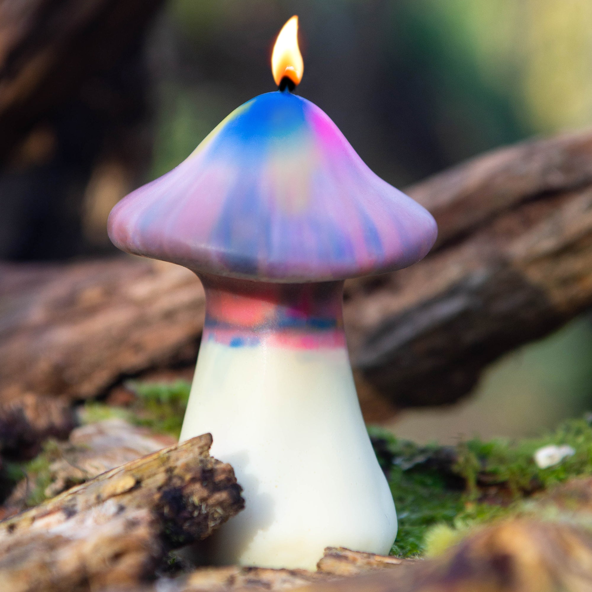 RAINBOW MUSHROOM CANDLE