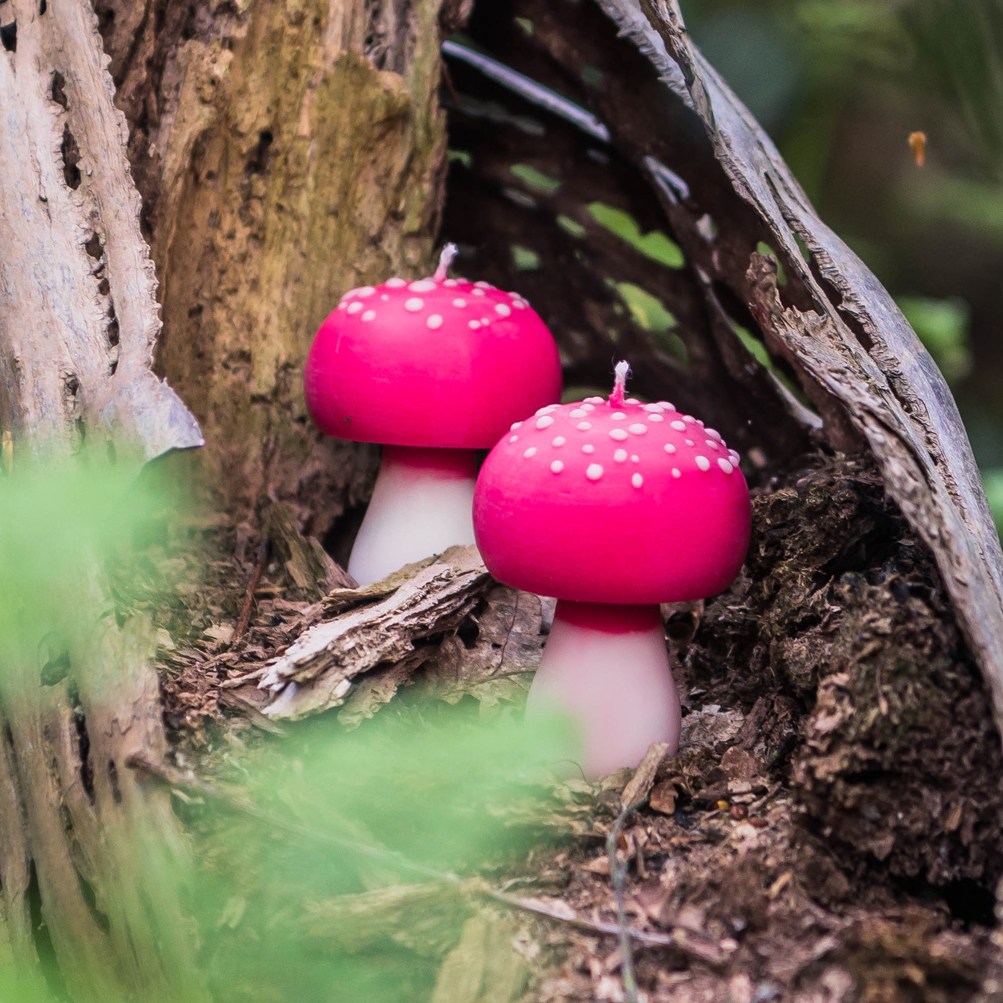 RED MINI MUSHROOM CANDLE