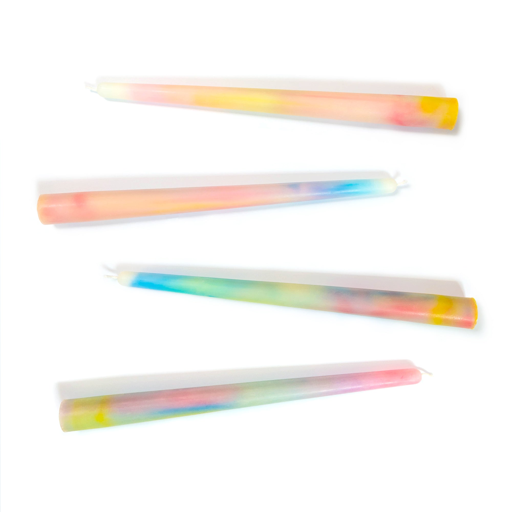 RAINBOW MARBLE TAPERS